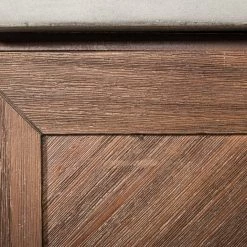 VIG Modrest Amos Modern Concrete & Acacia Wine Cabinet