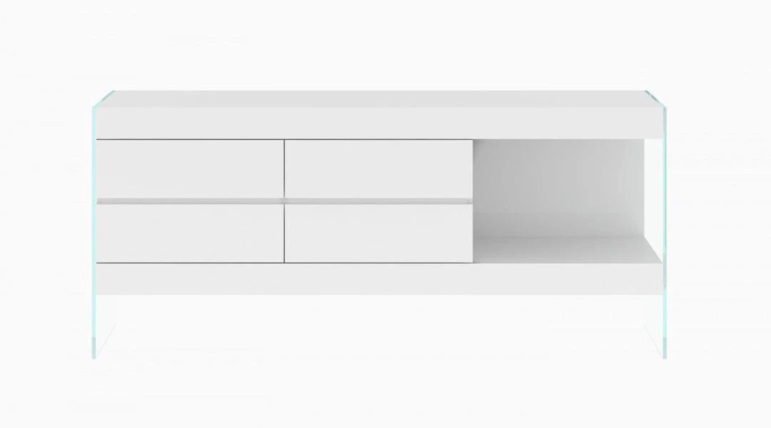 VIG Living Room Modrest Aura - Modern Floating White Buffet