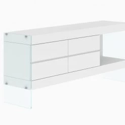 VIG Living Room Modrest Aura - Modern Floating White Buffet