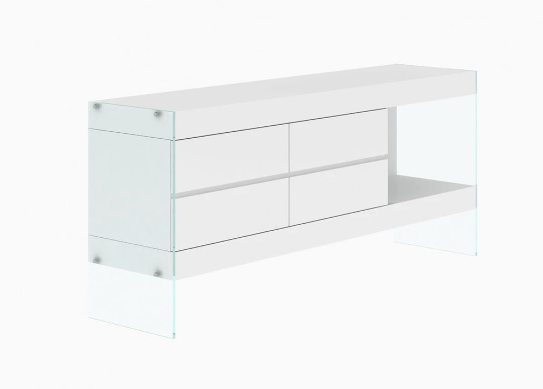 VIG Living Room Modrest Aura - Modern Floating White Buffet