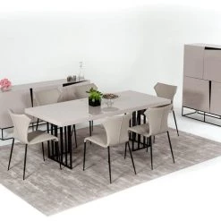 VIG Living Room Modrest Hope Modern Grey Gloss Tall Buffet