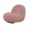 VIG Modrest Crestone - Modern Pink Sherpa Accent Chair