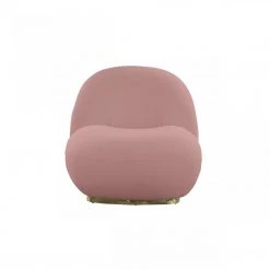 VIG Modrest Crestone - Modern Pink Sherpa Accent Chair