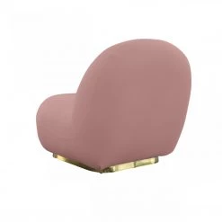VIG Modrest Crestone - Modern Pink Sherpa Accent Chair