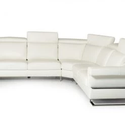 VIG Estro Salotti Crosby - Italian Modern White Leather Sectional Sofa
