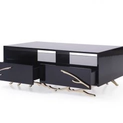 VIG Modrest Legend Modern Black & Gold Coffee Table