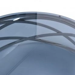 VIG Modrest Tulare Contemporary Smoked Glass Coffee Table By Hollywood Glam