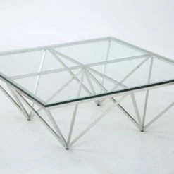 VIG Modrest Newark Contemporary Glass Coffee Table