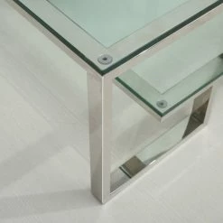 VIG Modrest Topaz Modern Glass Coffee Table By Hollywood Glam Living Room