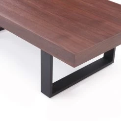 VIG Living Room Modrest Lola Modern Walnut Coffee Table