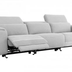 VIG Divani Casa Cyprus - Contemporary Grey Fabric Sofa W/ Electric Recliners
