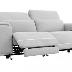 VIG Divani Casa Cyprus - Contemporary Grey Fabric Loveseat W/ Electric Recliners Living Room