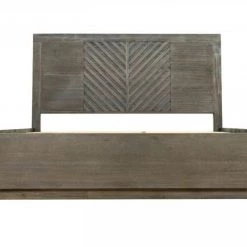 VIG Bedroom Modrest Daisy Mid-Century Dark Acacia Bed