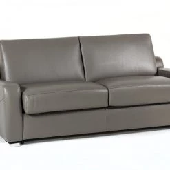VIG Estro Salotti Dalia Modern Grey Leather Sofa Bed