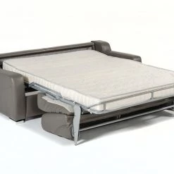VIG Estro Salotti Dalia Modern Grey Leather Sofa Bed