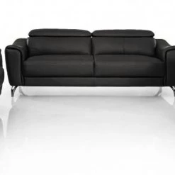 VIG Divani Casa Danis - Modern Black Leather Sofa Set