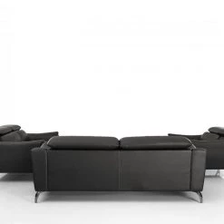 VIG Divani Casa Danis - Modern Black Leather Sofa Set