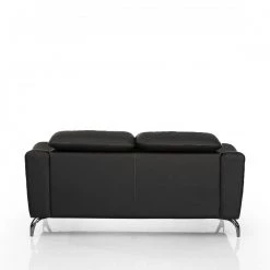 VIG Living Room Divani Casa Danis - Modern Black Leather Loveseat