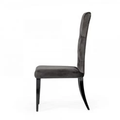 VIG Modrest Darley - Modern Grey Velvet Dining Chair Set Of 2 Dining Room