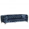 VIG Living Room Divani Casa Delilah Modern Blue Fabric Sofa