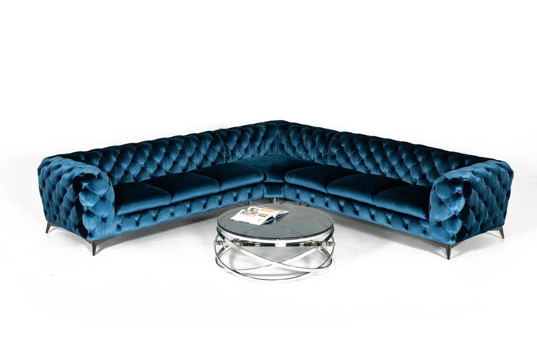 VIG Divani Casa Delilah - Modern Fabric Sectional Sofa Living Room