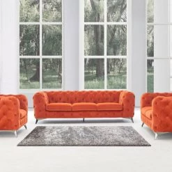 VIG Living Room Divani Casa Delilah Velour Sofa Set