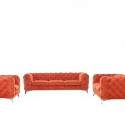 VIG Living Room Divani Casa Delilah Velour Sofa Set