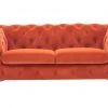 VIG Divani Casa Delilah - Modern Orange Fabric Loveseat