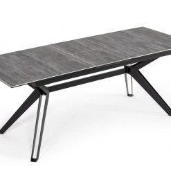 VIG Modrest Dennis - Modern Grey Ceramic Extendable Dining Table Dining Room