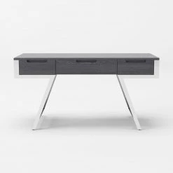 VIG Modrest Dessart - Modern Elm Grey Office Desk