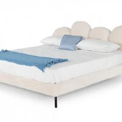 VIG Beds & Headboards Modrest Destiny - Contemporary White Sherpa Bubble Bed