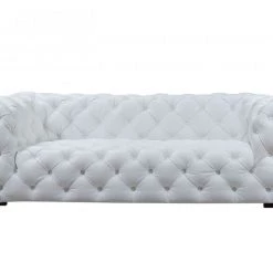 VIG Divani Casa Dexter - Transitional White Full Italian Leather Sofa