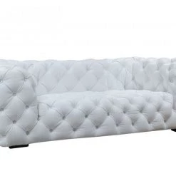 VIG Divani Casa Dexter - Transitional White Full Italian Leather Sofa
