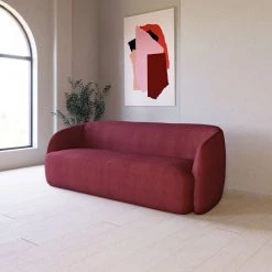 VIG Divani Casa Spruce - Modern Red Velvet Sofa