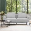 VIG Divani Casa Dolly - Modern Light Grey Loveseat Living Room