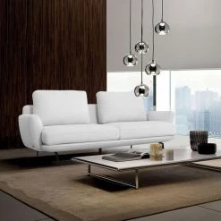 VIG Divani Casa Dolly - Modern Light Grey Loveseat Living Room