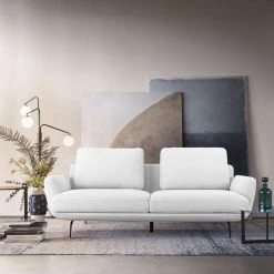 VIG Living Room Divani Casa Dolly Modern - Off White Fabric Sofa By Hollywood Glam