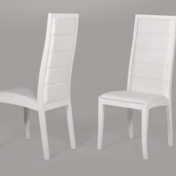 VIG Dining Room Donna - Contemporary White Leatherette Dining Chair (Set Of 2)
