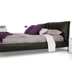 VIG Modrest Loft - Modern Grey Eco-Leather Platform Bed By Hollywood Glam Beds & Headboards