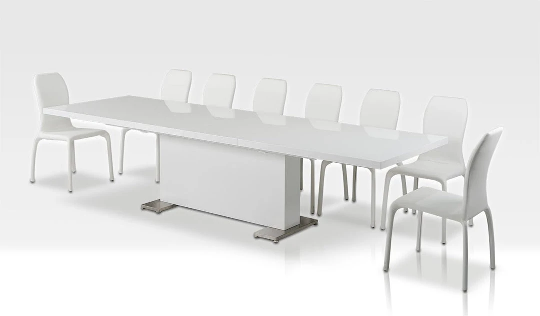 VIG Dining Room Modrest Bono "T" - Modern White Dining Table