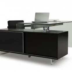 VIG Modrest Alaska Black Oak Office Desk