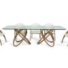 VIG Dining Room Modrest Mason Modern Glass & Walnut Dining Table