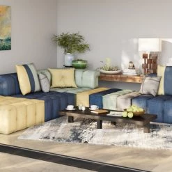 VIG Divani Casa Dubai Modular Fabric Sectional Sofa