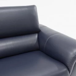 VIG Divani Casa Maine Modern Blue Eco-Leather Sofa W/ Electric Recliners