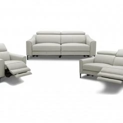 VIG Living Room Divani Casa Eden - Modern Grey Leather Sofa