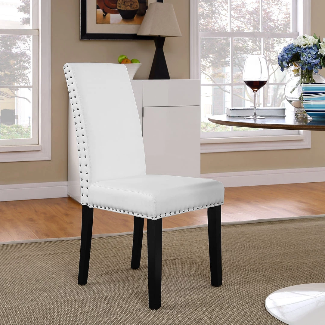 Modway Parcel Dining Faux Leather Side Chair Dining Room