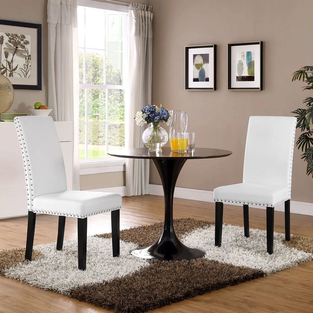 Modway Parcel Dining Faux Leather Side Chair Dining Room