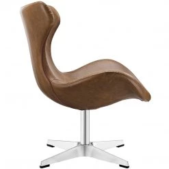 Modway Helm Lounge Chair In Brown