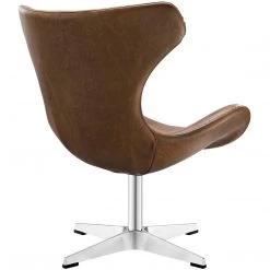 Modway Helm Lounge Chair In Brown