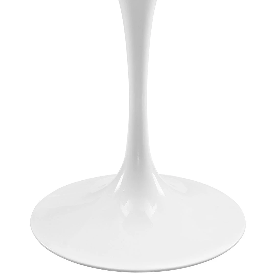 Modway Lippa 48" Oval Wood Top Dining Table In White
